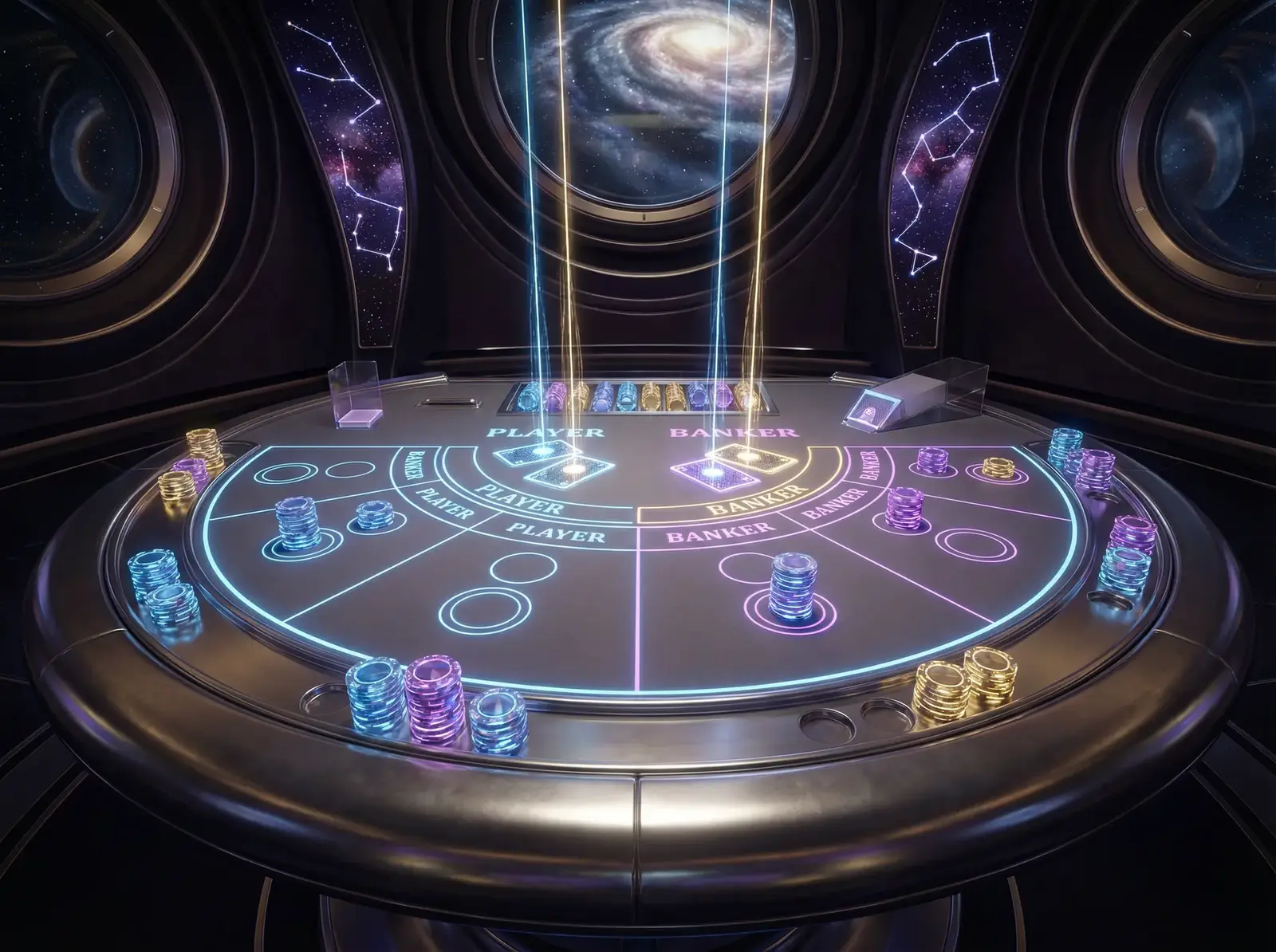 彩票app真人百家乐全息投影牌桌俯视图